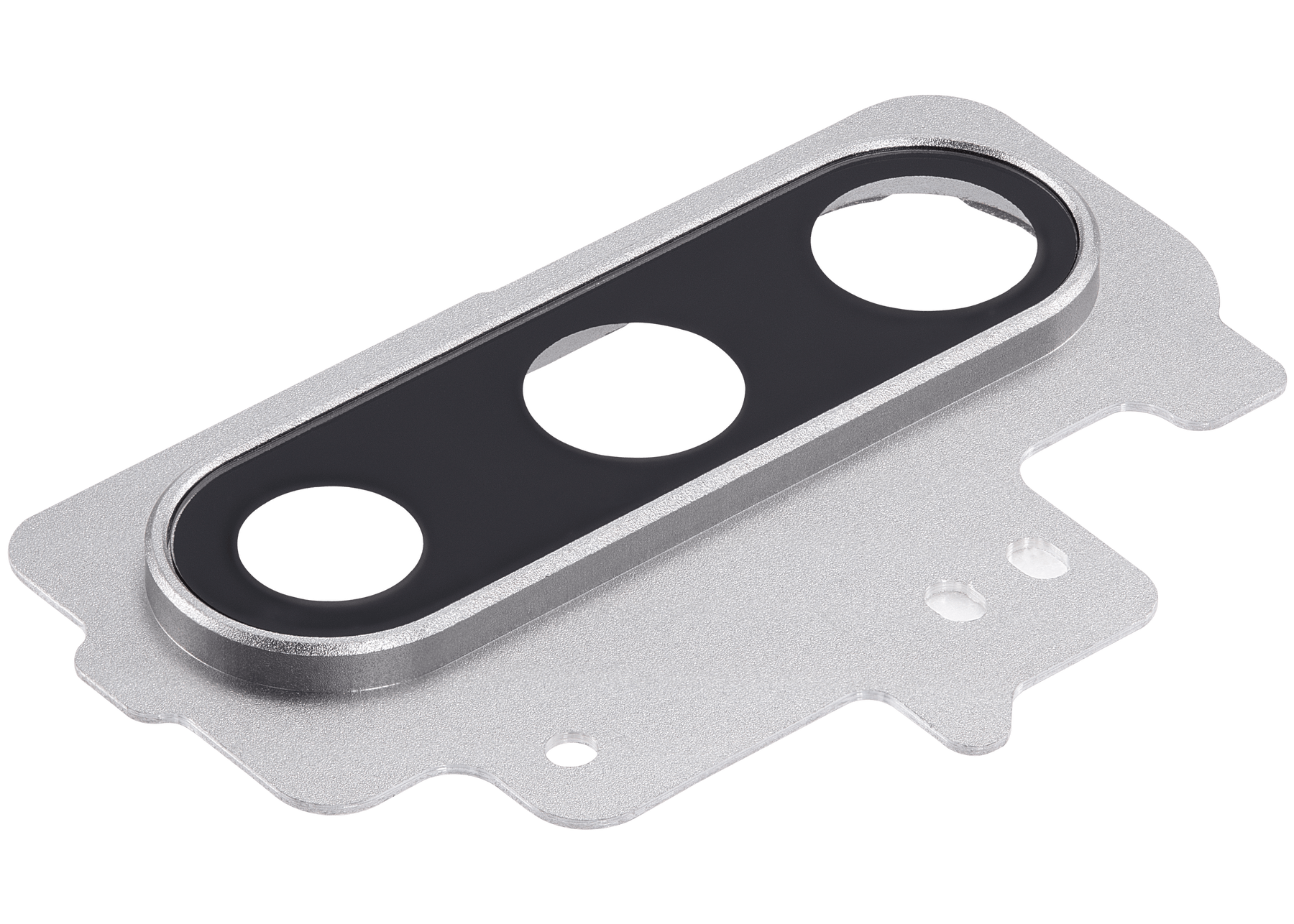 Replacement Back Camera Lens With Bracket / Bezel Compatible For Samsung Galaxy Note 10 (Aura Glow / Silver)