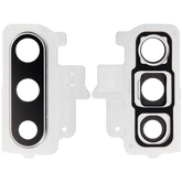 Back Camera Lens With Bracket / Bezel Compatible For Samsung Galaxy Note 10 Replacement  (Aura White)