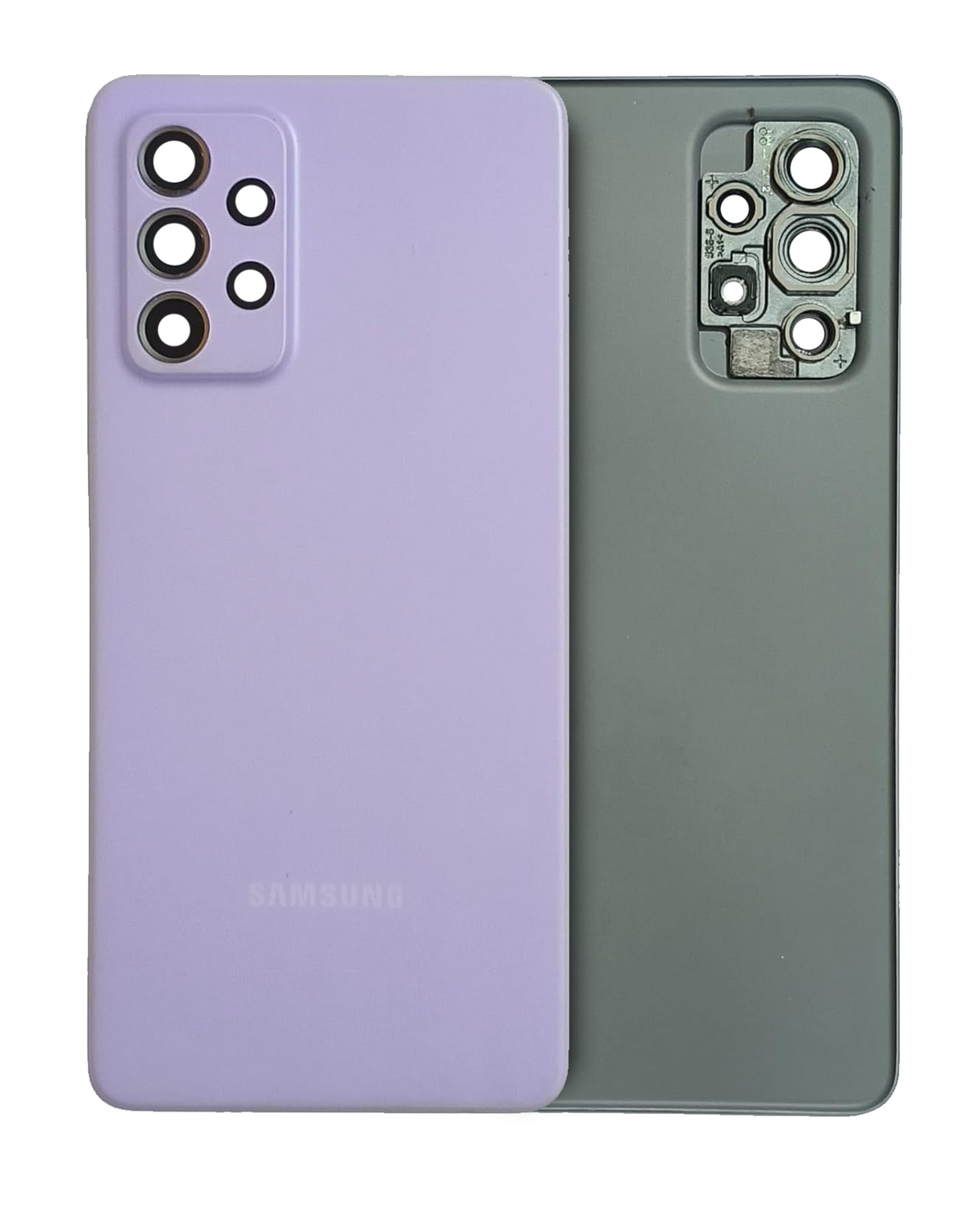 Replacement Back Cover Glass With Camera Lens Compatible For Samsung Galaxy A52 4G (A525 / 2021) (Service Pack) (Awesome Violet)