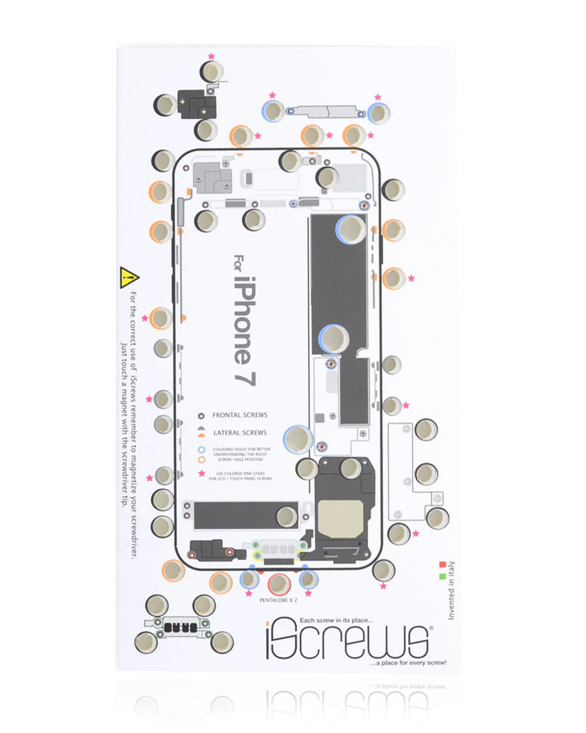 iScrews Position Mat Compatible For iPhone 7 (dottorpod)