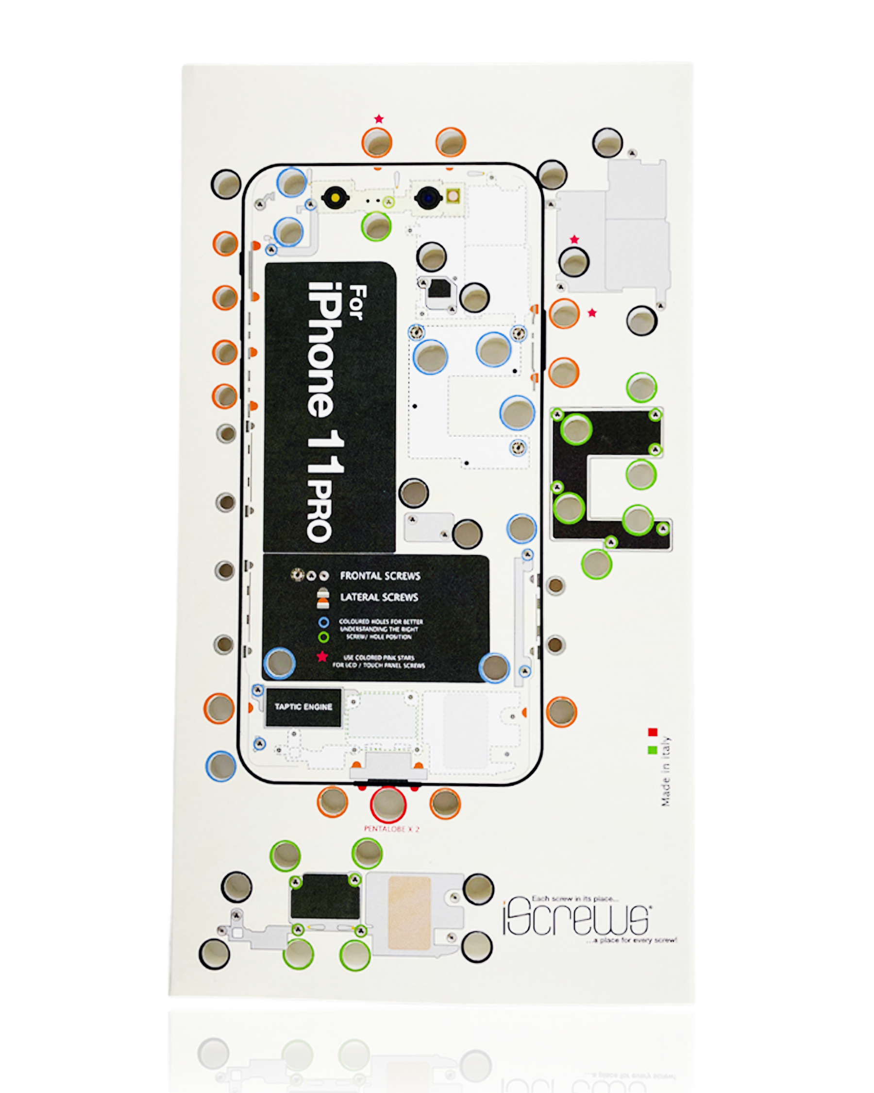 iScrews Position Mat Compatible For iPhone 11 Pro (dottorpod)