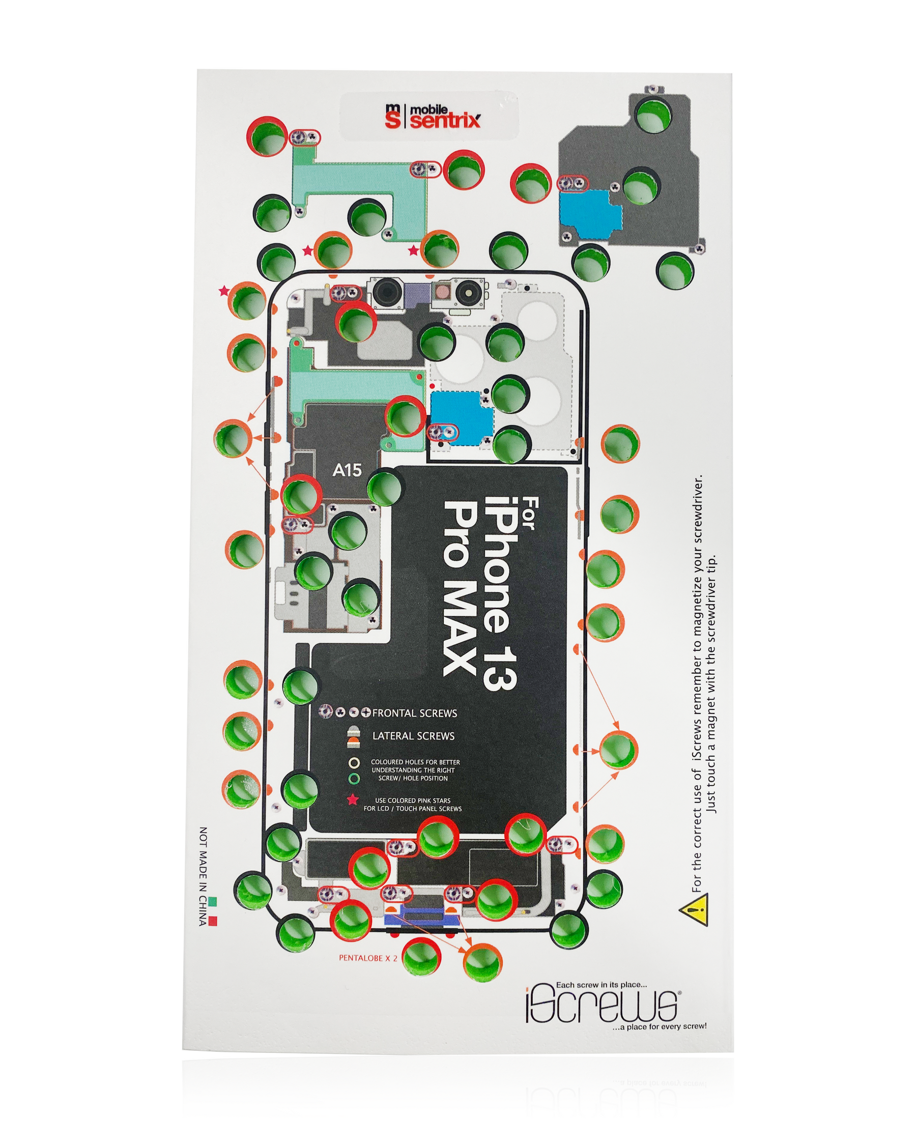 iScrews Position Mat Compatible For iPhone 13 Pro Max (dottorpod)