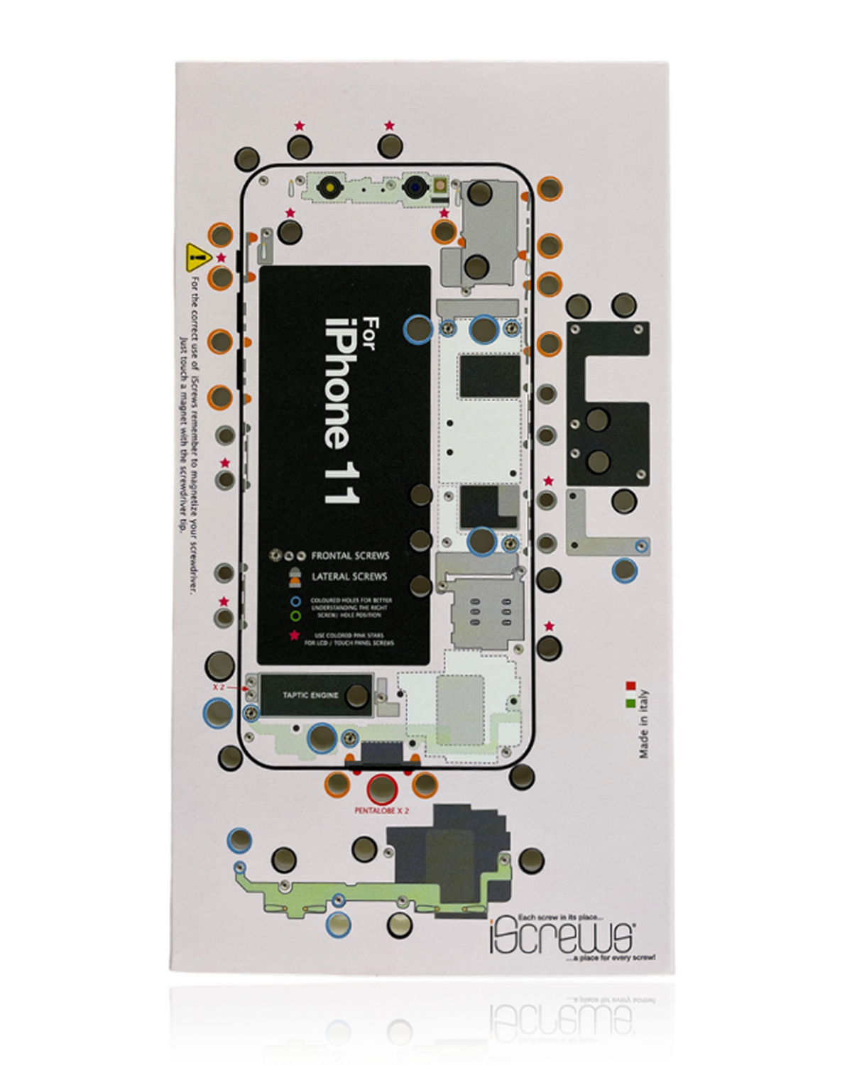 iScrews Position Mat Compatible For iPhone 11 (dottorpod)