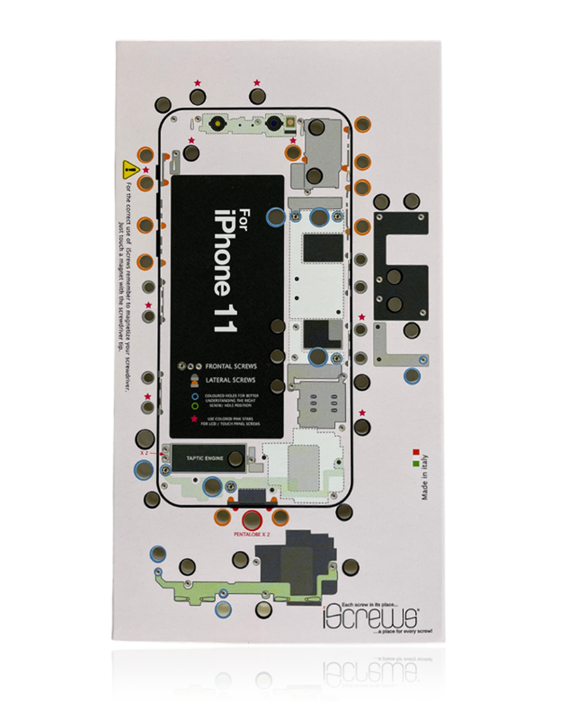iScrews Position Mat Compatible For iPhone 11 (dottorpod)