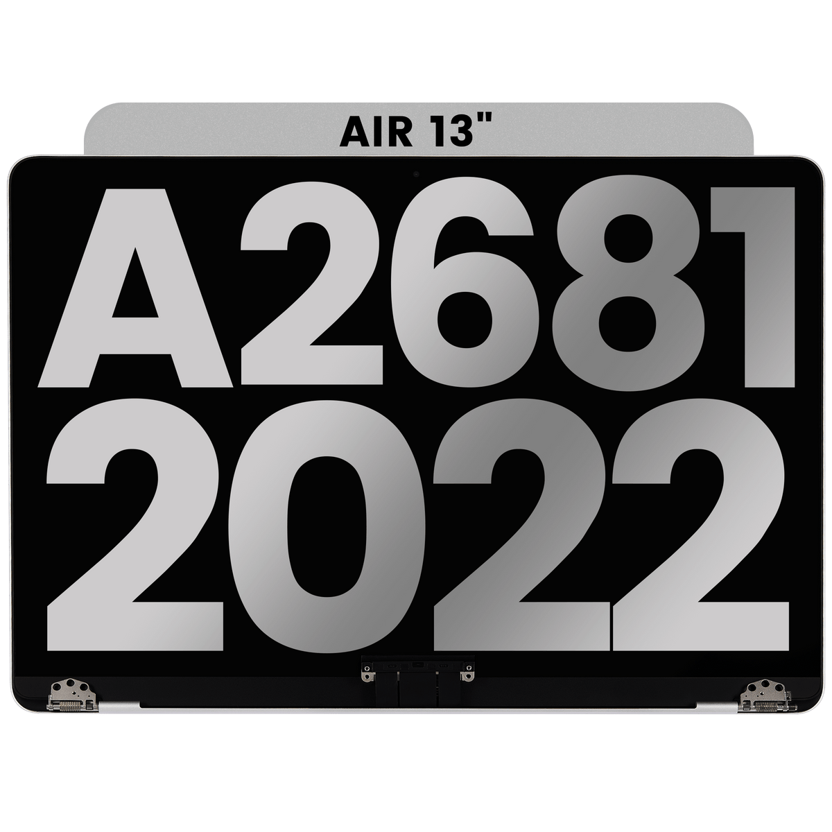 Complete LCD Display Assembly Compatible For MacBook Air 13" (A2681 / Mid 2022) (Used OEM Pull: Grade A) (Silver)