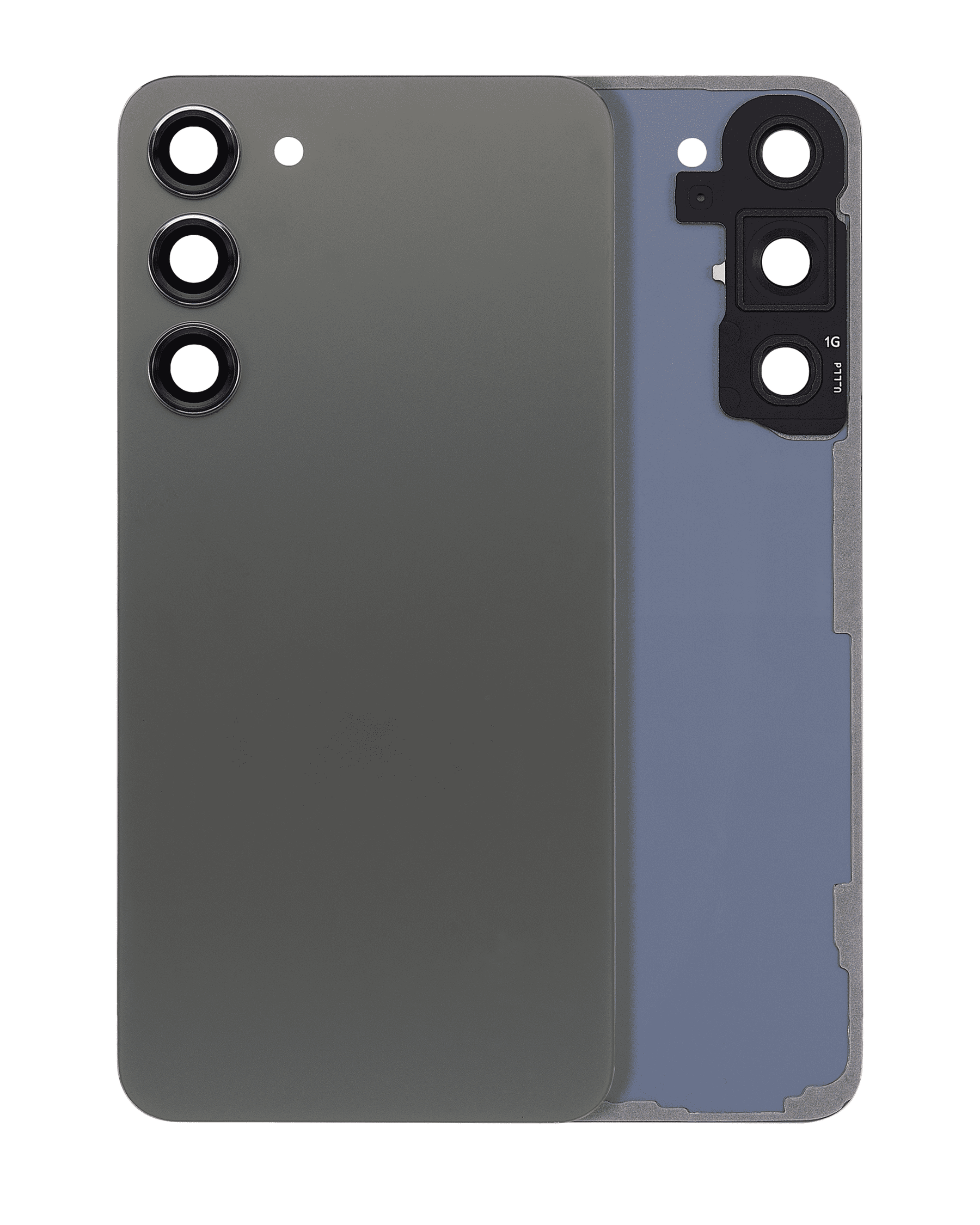 Back Cover Glass With Camera Lens Compatible For Samsung Galaxy S23 Plus 5G Replacement (No Logo) (Aftermarket Plus) (Green)