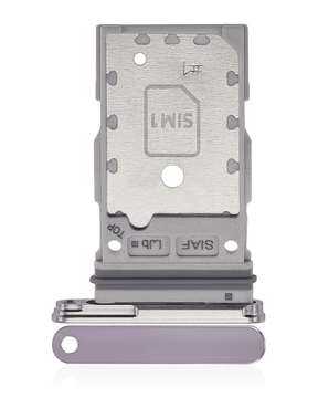 Dual Sim Card Tray Replacement Compatible For Samsung Galaxy S23 5G / S23 Plus 5G (Lavender)