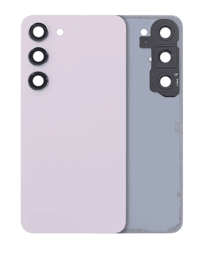 Replacement Back Cover Glass With Camera Lens Compatible For Samsung Galaxy S23 5G (No Logo) (Aftermarket Plus) (Lavender)