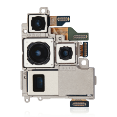 Back Camera Assembly (Wide & Periscope & Ultra Wide & Telephoto) Compatible For Samsung Galaxy S22 Ultra 5G Replacement by MacFactory.Store