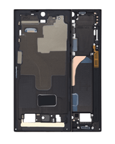 Mid-Frame Housing Compatible For Samsung Galaxy S22 Ultra 5G Replacement (US & International Version) (Phantom Black)