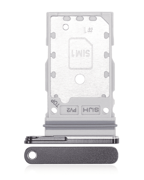 Dual Sim Card Tray Compatible For Samsung Galaxy S22 Ultra  Replacement (Phantom Black)