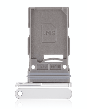 Single Sim Card Tray Compatible For Samsung Galaxy S22 Ultra 5G Replacement (White)