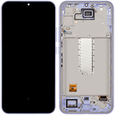 OLED Assembly With Frame Compatible For Samsung Galaxy A34 5G (A346 / 2023) (Refurbished) (Violet)