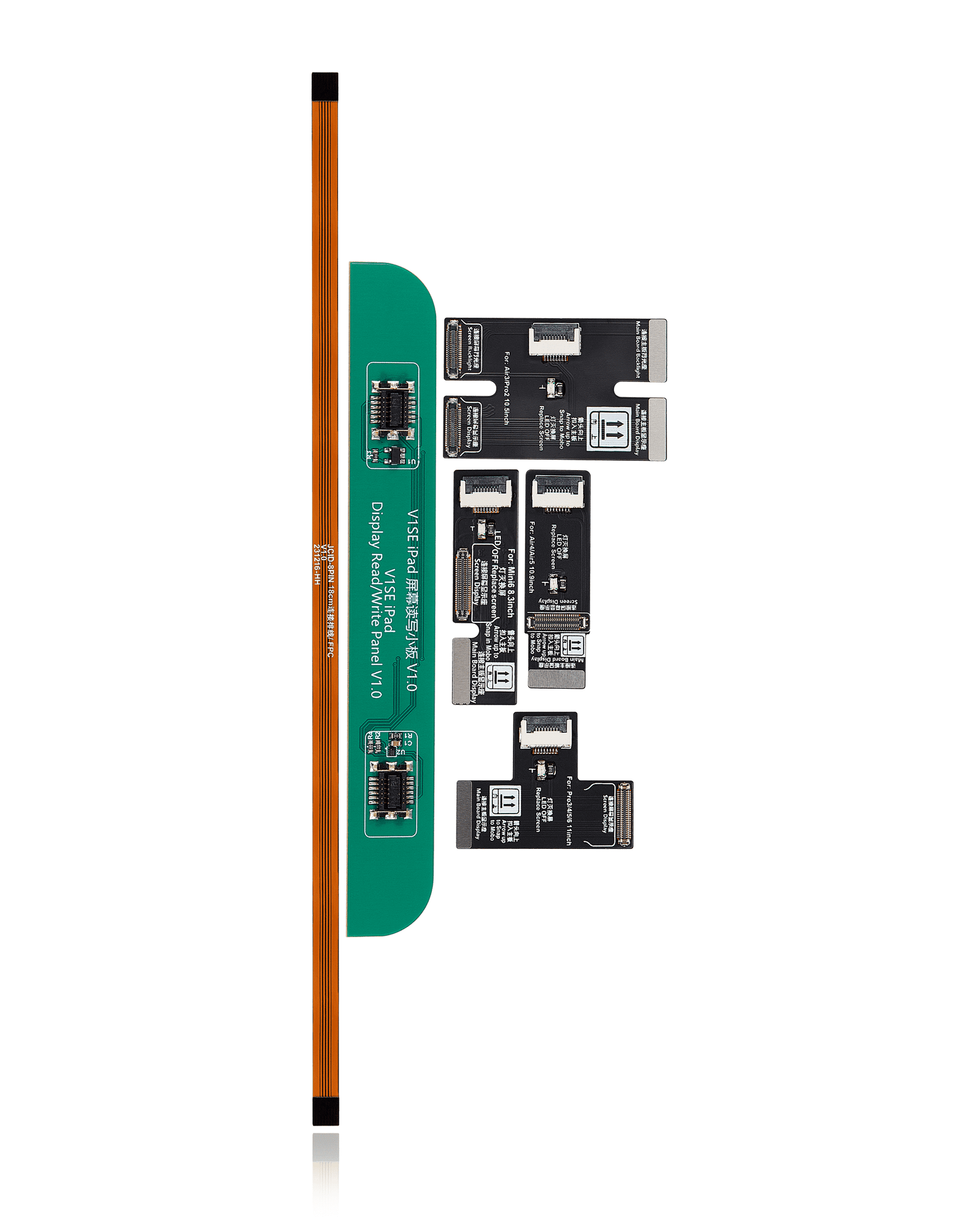 iPad Screen Repair Adaptor (Standard Packaged With 4 R&W FPCs and 1 Extension FPC) (JCID V1S Pro /V1SE)