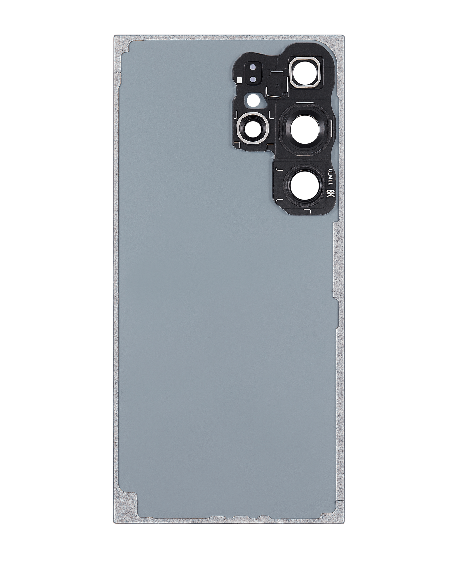 Back Cover Glass With Camera Lens Compatible For Samsung Galaxy S24 Ultra 5G Replacement by MacFactory(No Logo) (Aftermarket Plus) (Titanium Gray) Replacement By MacFactory