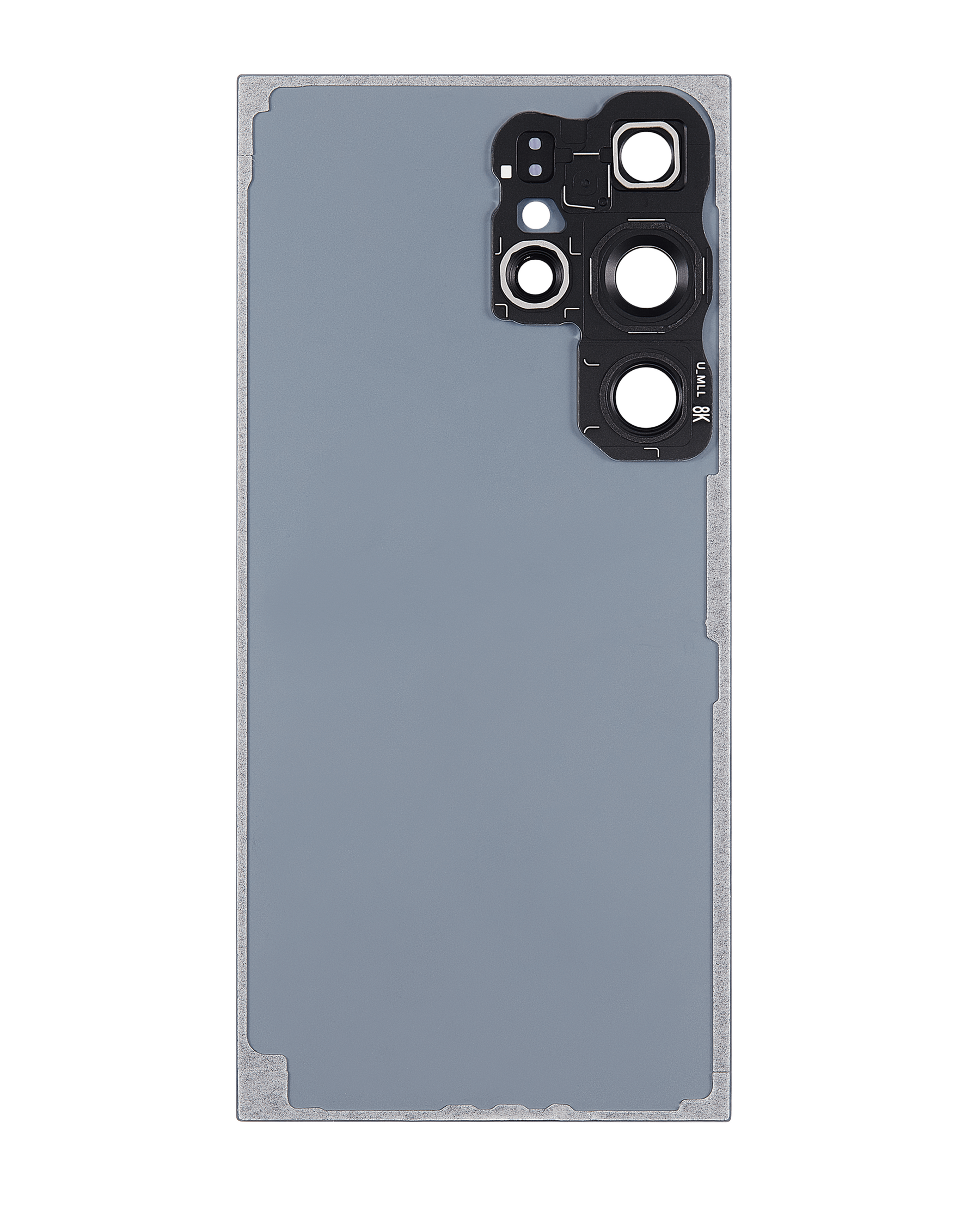 Back Cover Glass With Camera Lens Compatible For Samsung Galaxy S24 Ultra 5G (No Logo) (Aftermarket Plus) (Titanium Blue)