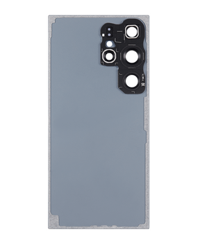 Back Cover Glass With Camera Lens Compatible For Samsung Galaxy S24 Ultra 5G (No Logo) (Aftermarket Plus) (Titanium Blue)