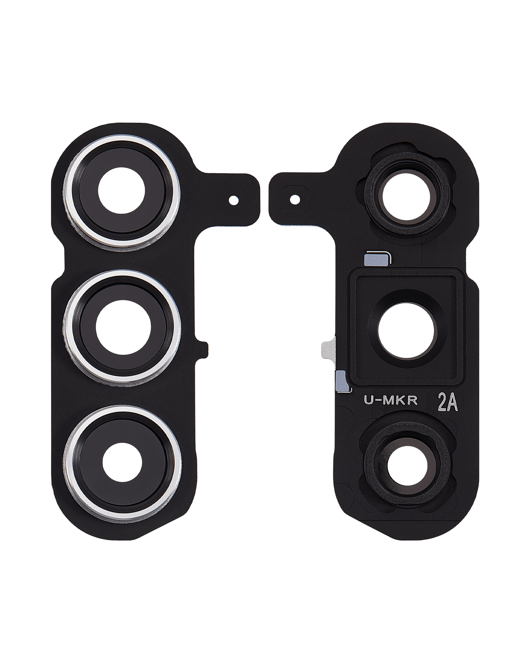 Back Camera Lens Replacement With Cover Bezel Ring Compatible For Samsung Galaxy S24 Plus 5G (Marble Gray)