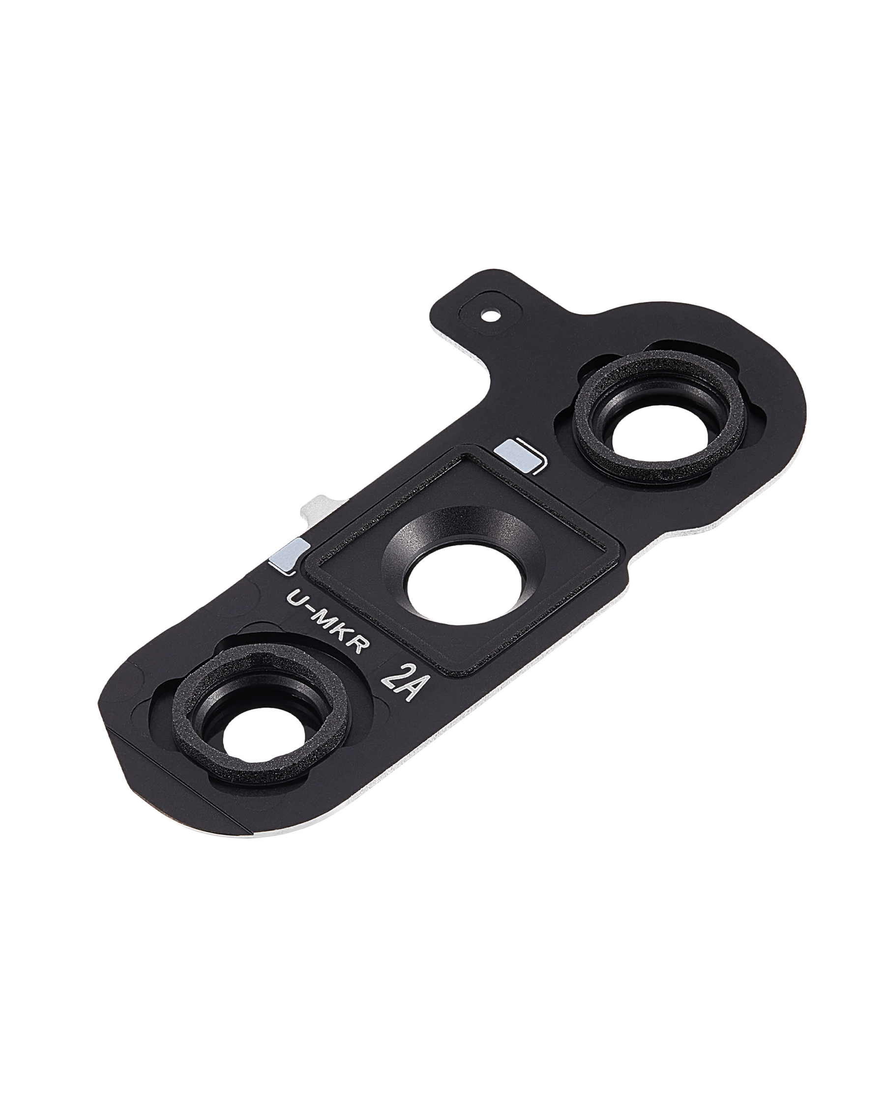 Back Camera Lens Replacement With Cover Bezel Ring Compatible For Samsung Galaxy S24 Plus 5G (Marble Gray)