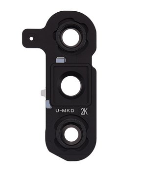 Back Camera Lens With Cover Bezel Ring Compatible For Samsung Galaxy S24 Plus 5G Replacement (Onyx Black)