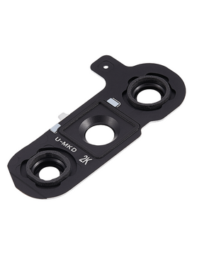 Back Camera Lens With Cover Bezel Ring Compatible For Samsung Galaxy S24 Plus 5G Replacement (Onyx Black)