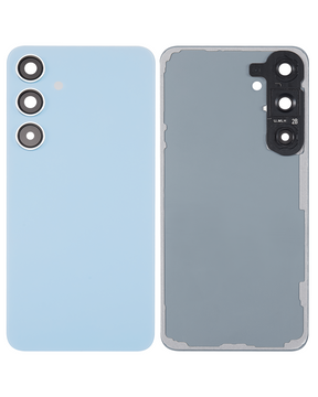 Replacement Back Cover Glass With Camera Lens Compatible For Samsung Galaxy S24 Plus 5G (No Logo) (Aftermarket Plus) (Sapphire Blue)