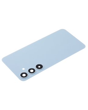 Replacement Back Cover Glass With Camera Lens Compatible For Samsung Galaxy S24 Plus 5G (No Logo) (Aftermarket Plus) (Sapphire Blue)
