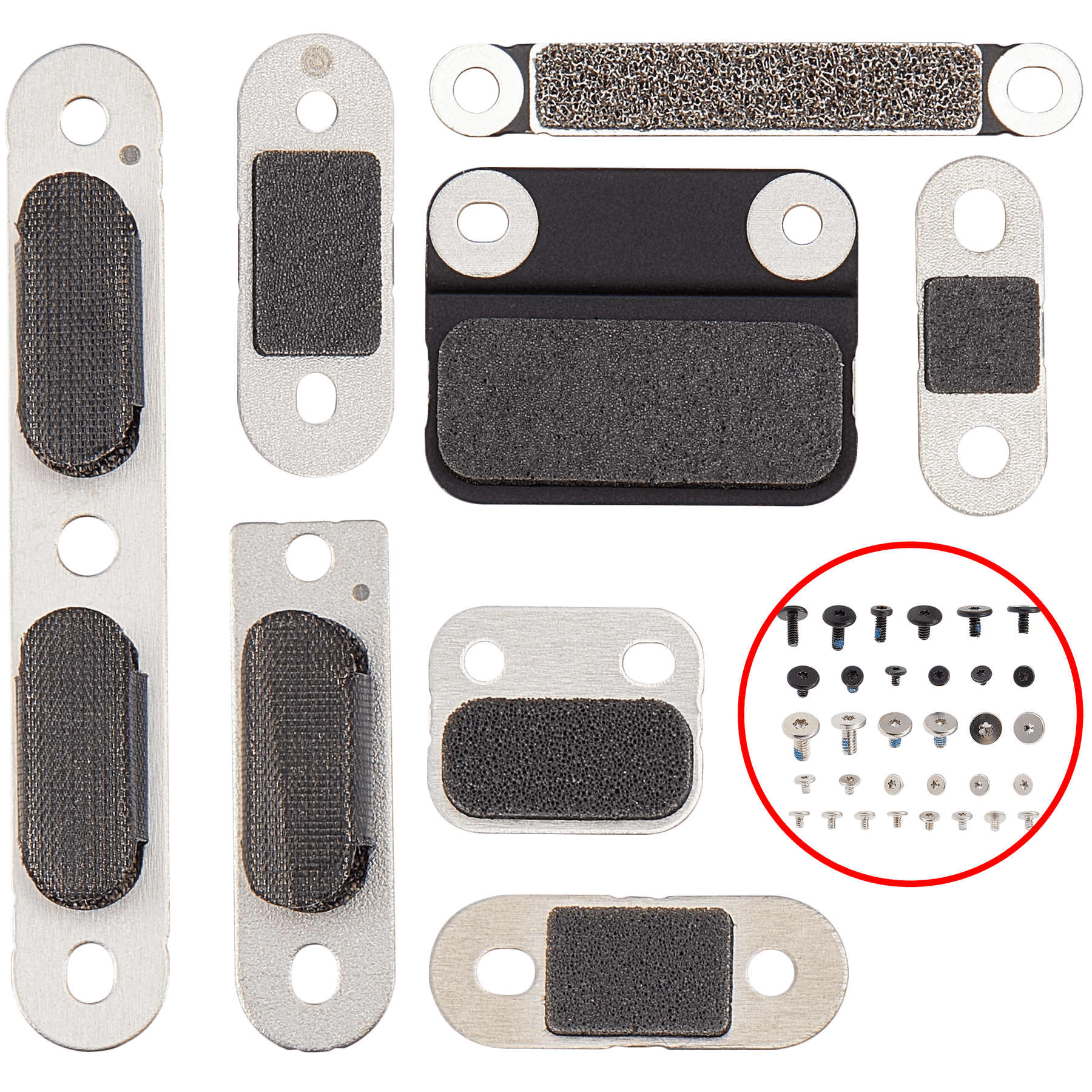 Full Set of Small Metal Brackets and Screws Compatible with MacBook Pro 14-inch A2992 (Late 2023)