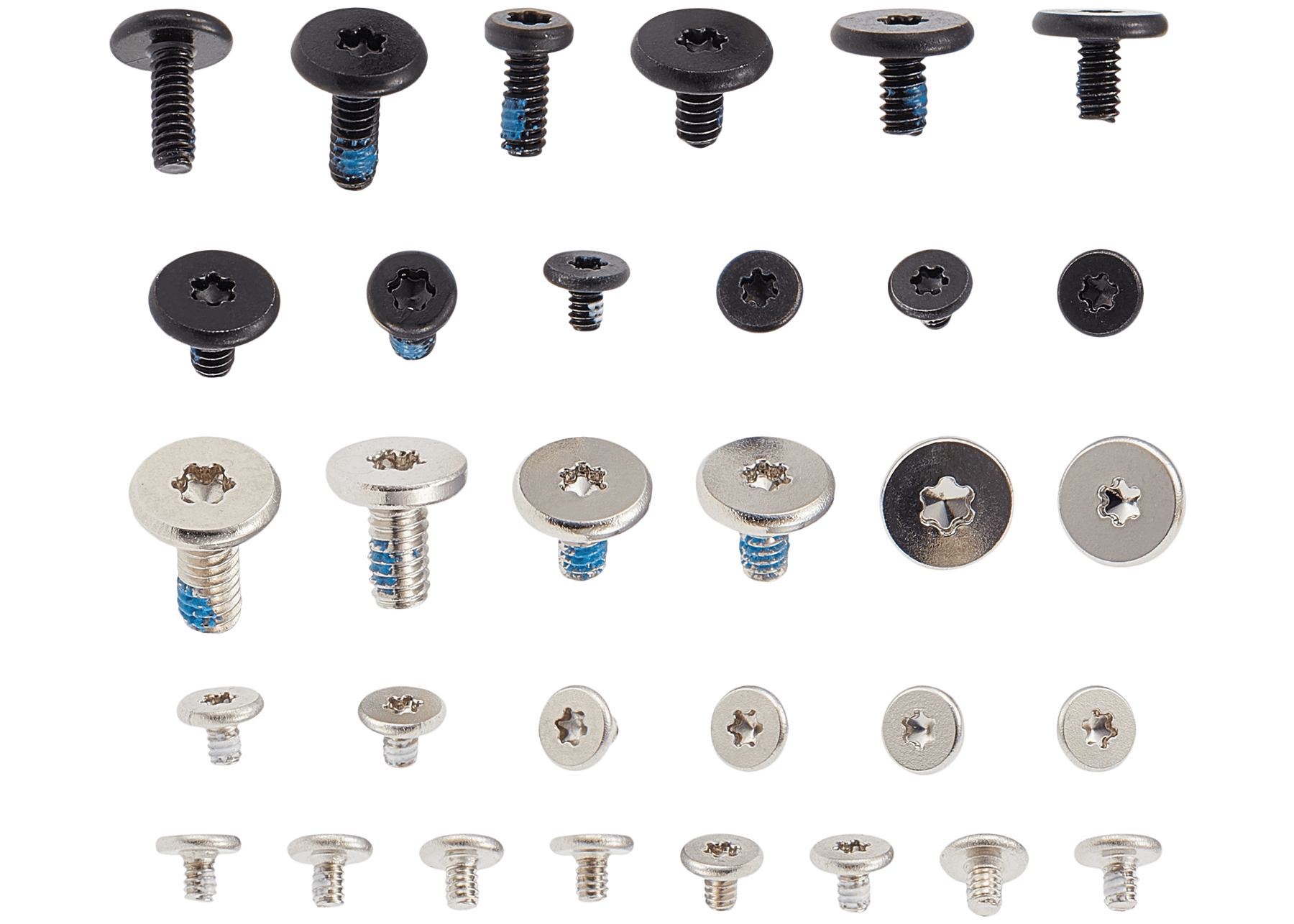 Full Set Small Metal Bracket And Screw Set For Macbook Pro 14" A2442 (2021) Pro / Max / A2779 (2023) / A2918 (2023) / A2992 (2023) / A3112 (2024) / A3401 (2024) Pro / A3185 (2024) Max