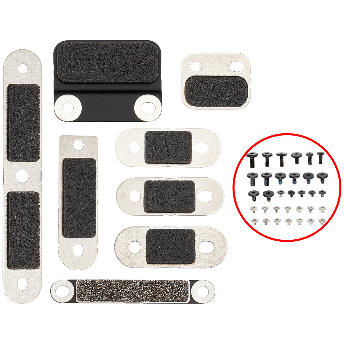 Full Set Small Metal Bracket And Screw Set Compatible For MacBook Pro 14" (A2442 / Late 2021)
