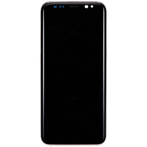 Replacement OLED Assembly With Frame Compatible For Samsung Galaxy S8 (Refurbished) (Arctic Silver)