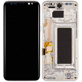 Replacement OLED Assembly With Frame Compatible For Samsung Galaxy S8 (Refurbished) (Arctic Silver)
