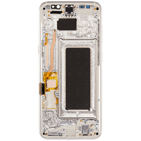 Replacement OLED Assembly With Frame Compatible For Samsung Galaxy S8 (Refurbished) (Arctic Silver)