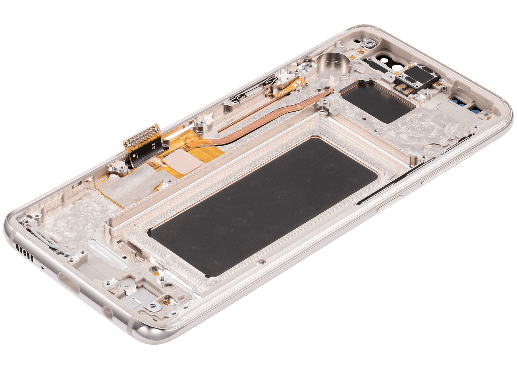 Replacement OLED Assembly With Frame Compatible For Samsung Galaxy S8 (Refurbished) (Arctic Silver)