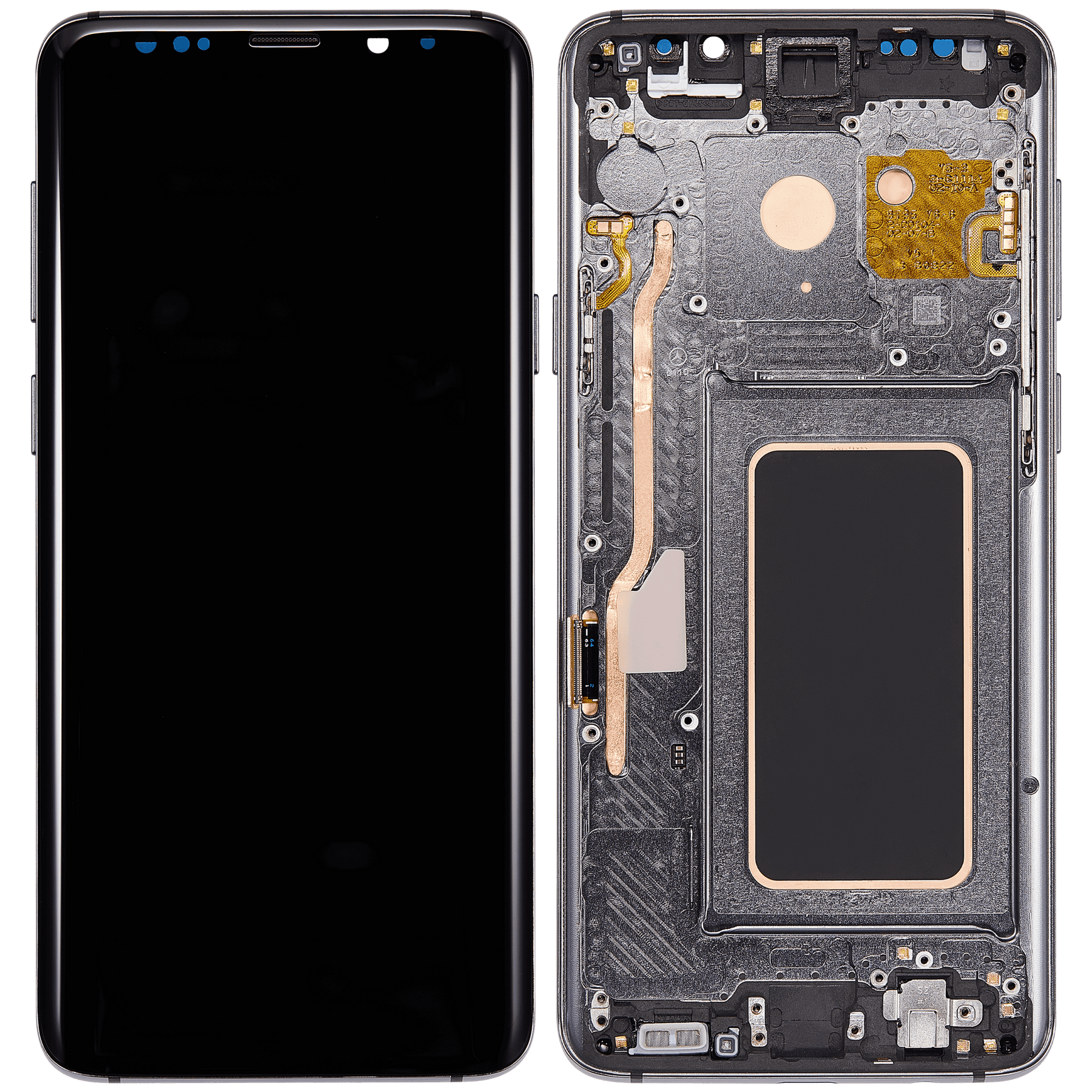 Replacement OLED Assembly With Frame Compatible For Samsung Galaxy S9 Plus (Refurbished) (Titanium Gray)