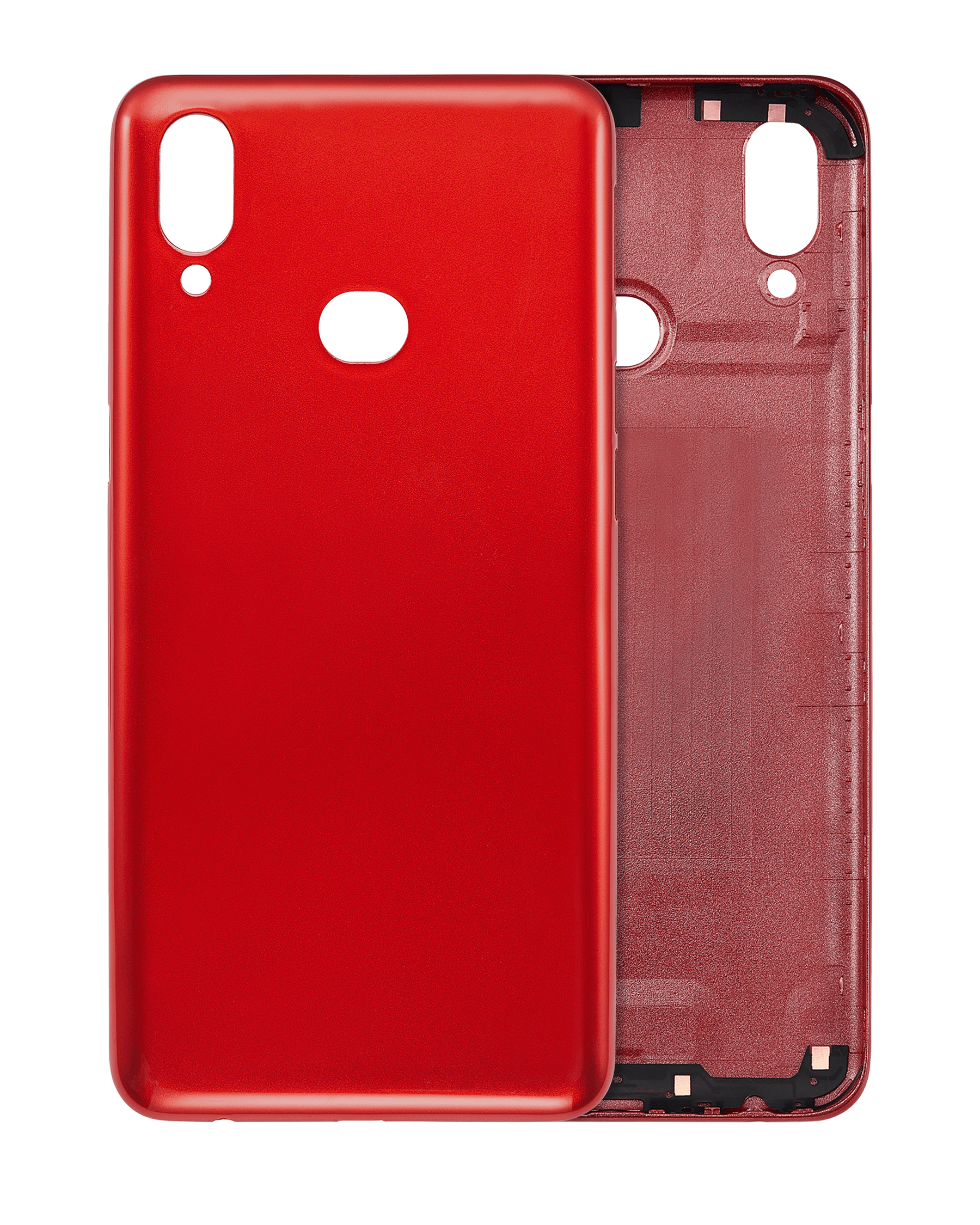 Back Cover Glass Compatible For Samsung Galaxy A10S (A107 / 2019) (Vemake) (Red)