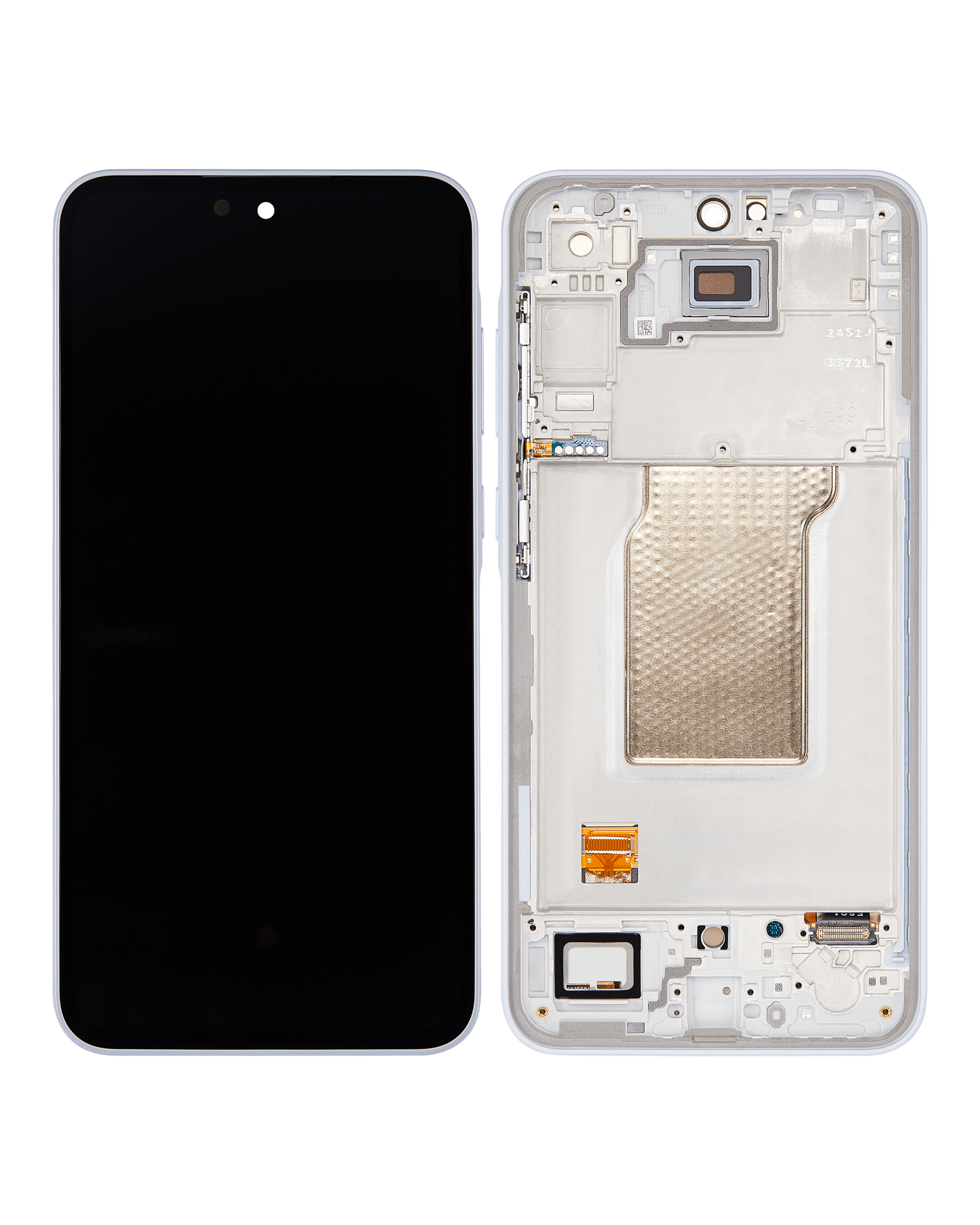 OLED Assembly With Frame Compatible For Samsung Galaxy A35 5G (A356 / 2024) (Refurbished) (Iceblue)