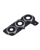 Back Camera Lens With Cover Bezel Ring Compatible For Samsung Galaxy S24 5G Replacement (Marble Gray)