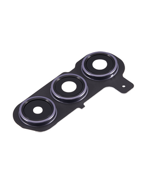 Back Camera Lens Replacement With Cover Bezel Ring Compatible For Samsung Galaxy S24 Plus 5G  by MacFactory.Store(Cobalt Violet)