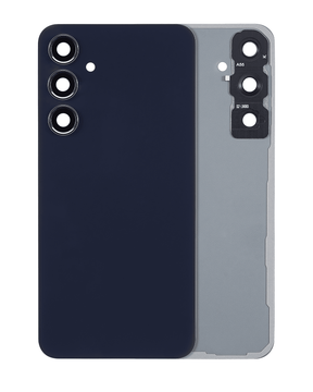 Replacement Back Cover Glass With Camera Lens Compatible For Samsung Galaxy A55 5G (A556 / 2024) (No Logo) (Vemake) (Navy)