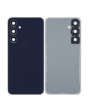 Replacement Back Cover Glass With Camera Lens Compatible For Samsung Galaxy A55 5G (A556 / 2024) (No Logo) (Vemake) (Navy)