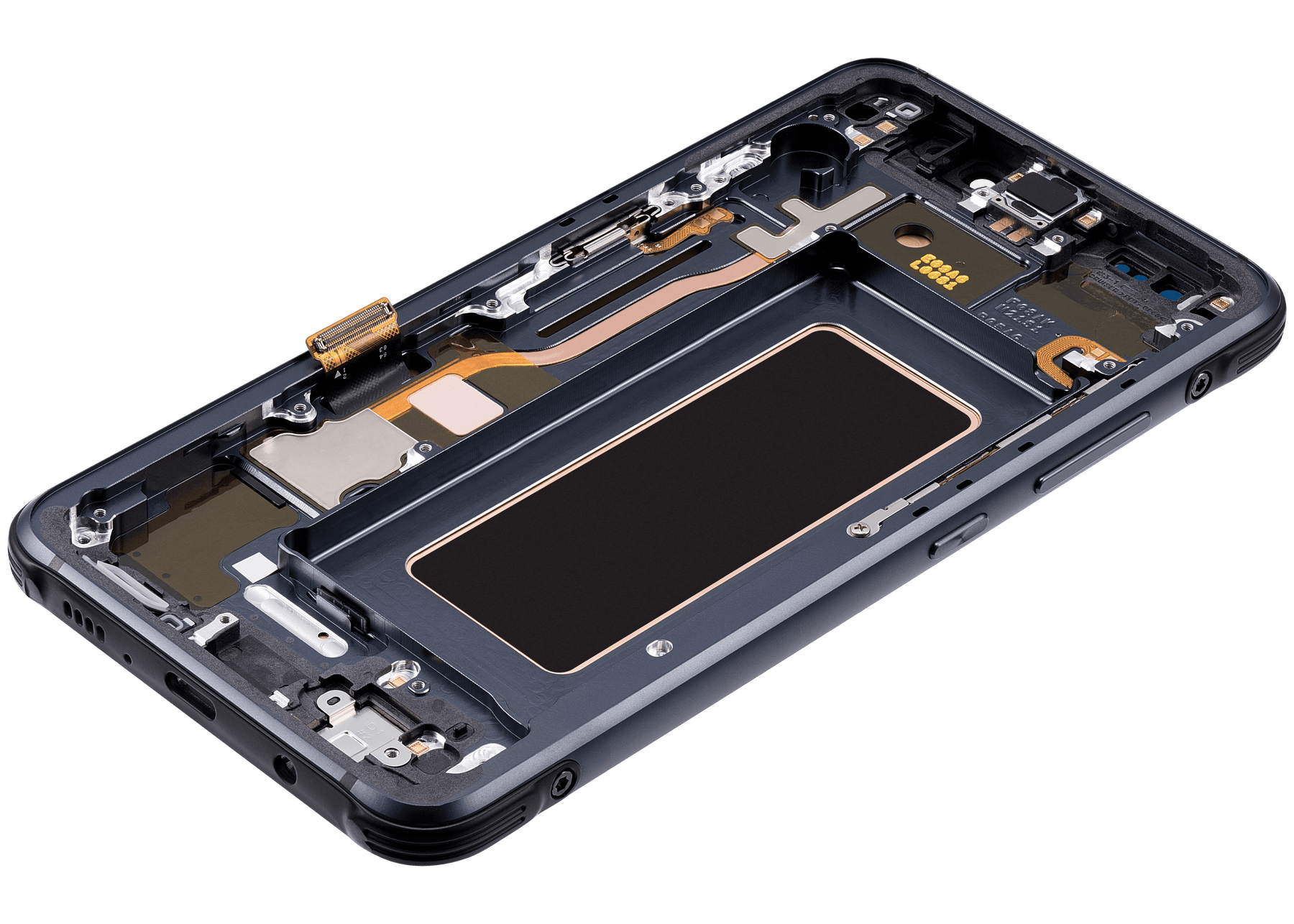 Replacement OLED Assembly With Frame Compatible For Samsung Galaxy S8 Active by Macfactory.Store(Refurbished) (Meteor Gray)
