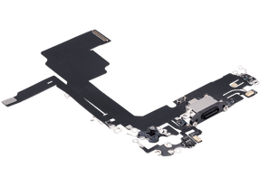 Charging Port Flex Cable Compatible For iPhone 15 Pro (Aftermarket Plus) (Black Titanium)