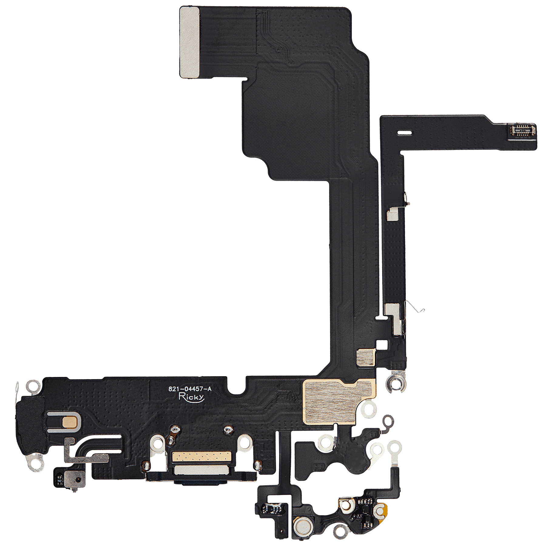 Charging Port Flex Cable Compatible For iPhone 15 Pro (Aftermarket Plus) (Blue Titanium)