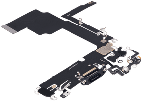 Charging Port Flex Cable Compatible For iPhone 15 Pro (Aftermarket Plus) (Blue Titanium)
