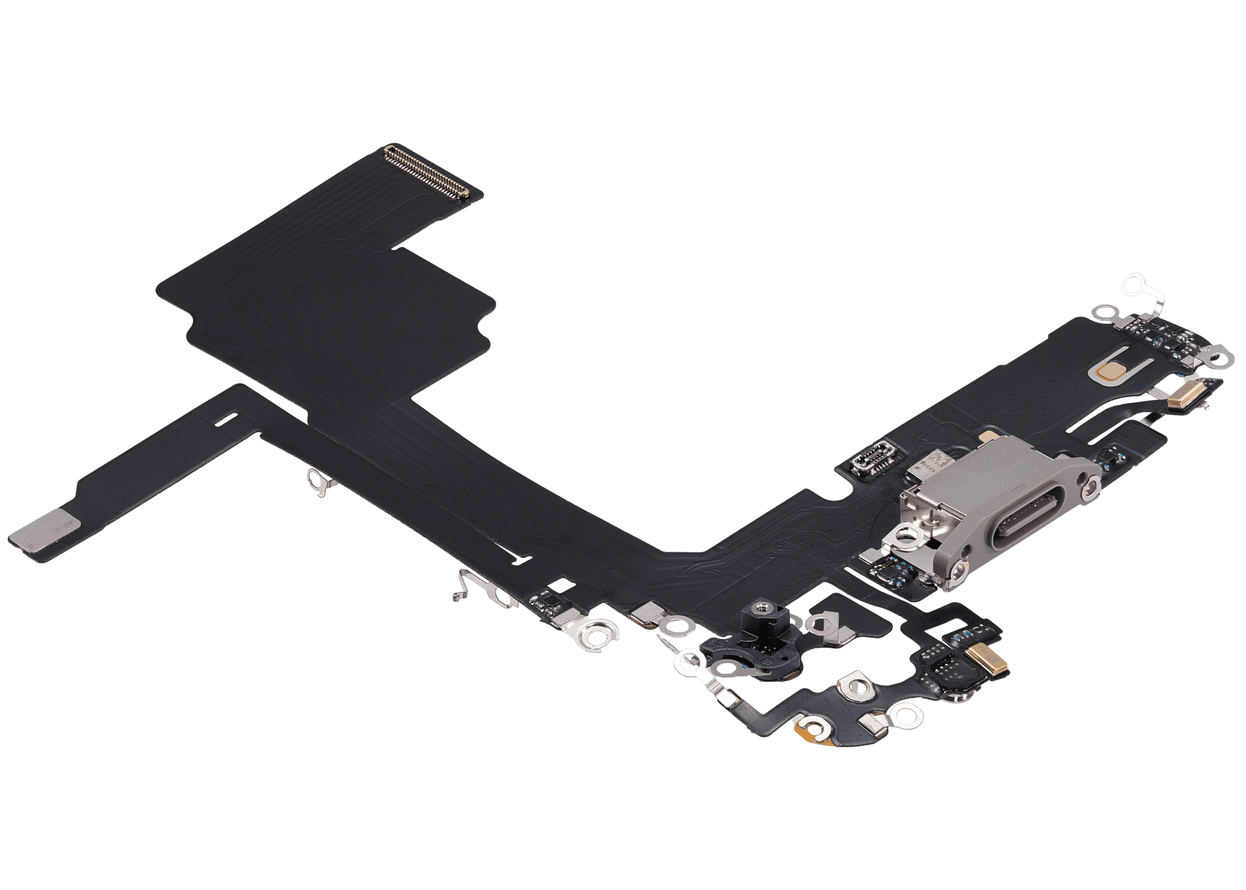 Charging Port Flex Cable Compatible For iPhone 15 Pro (Aftermarket Plus) (Natural Titanium)