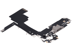 Charging Port Flex Cable Compatible For iPhone 15 Pro (Aftermarket Plus) (Natural Titanium)