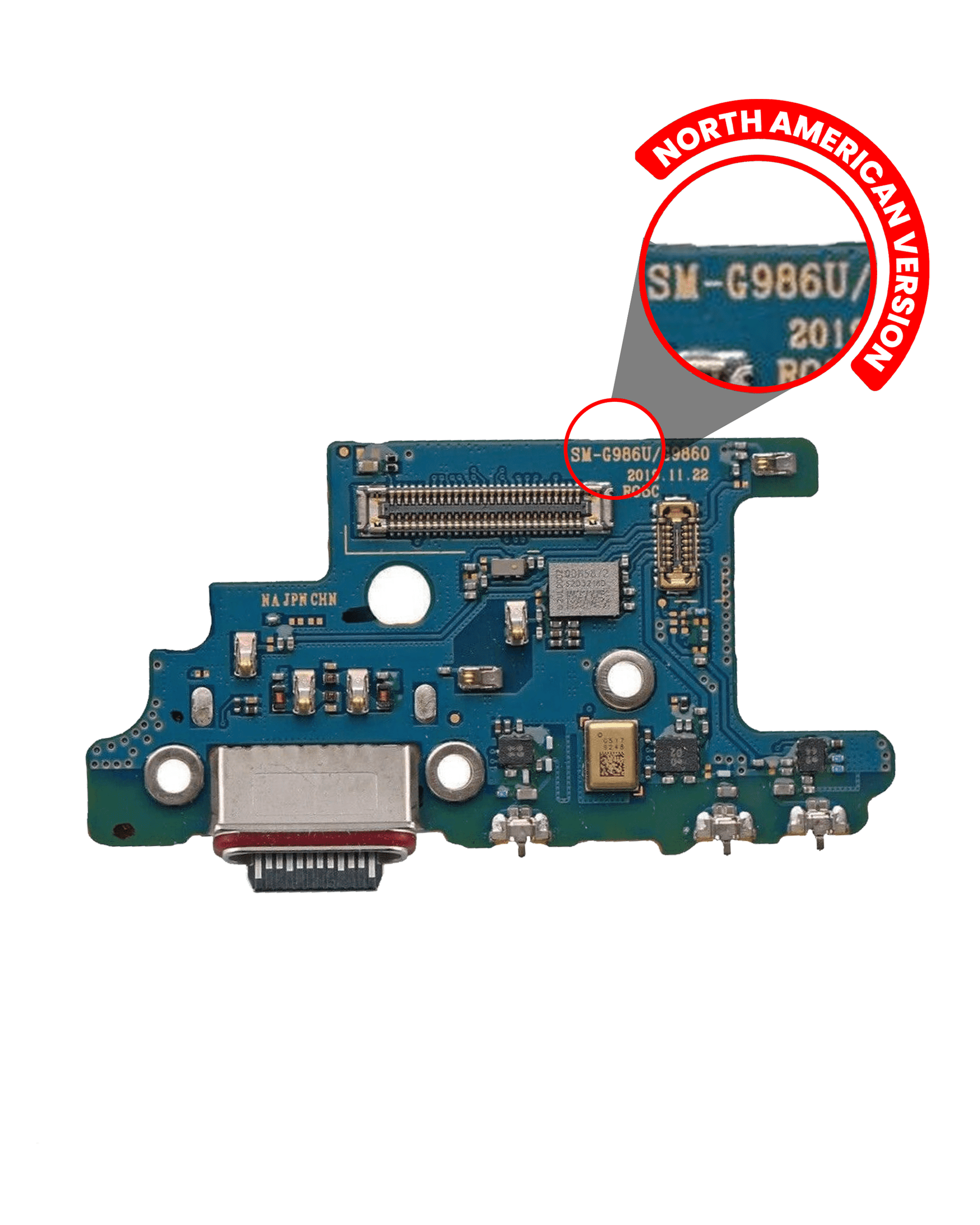 Replacement Charging Port With Board Compatible For Samsung Galaxy S20 Plus 5G (G986U) (US Version) (Service Pack)