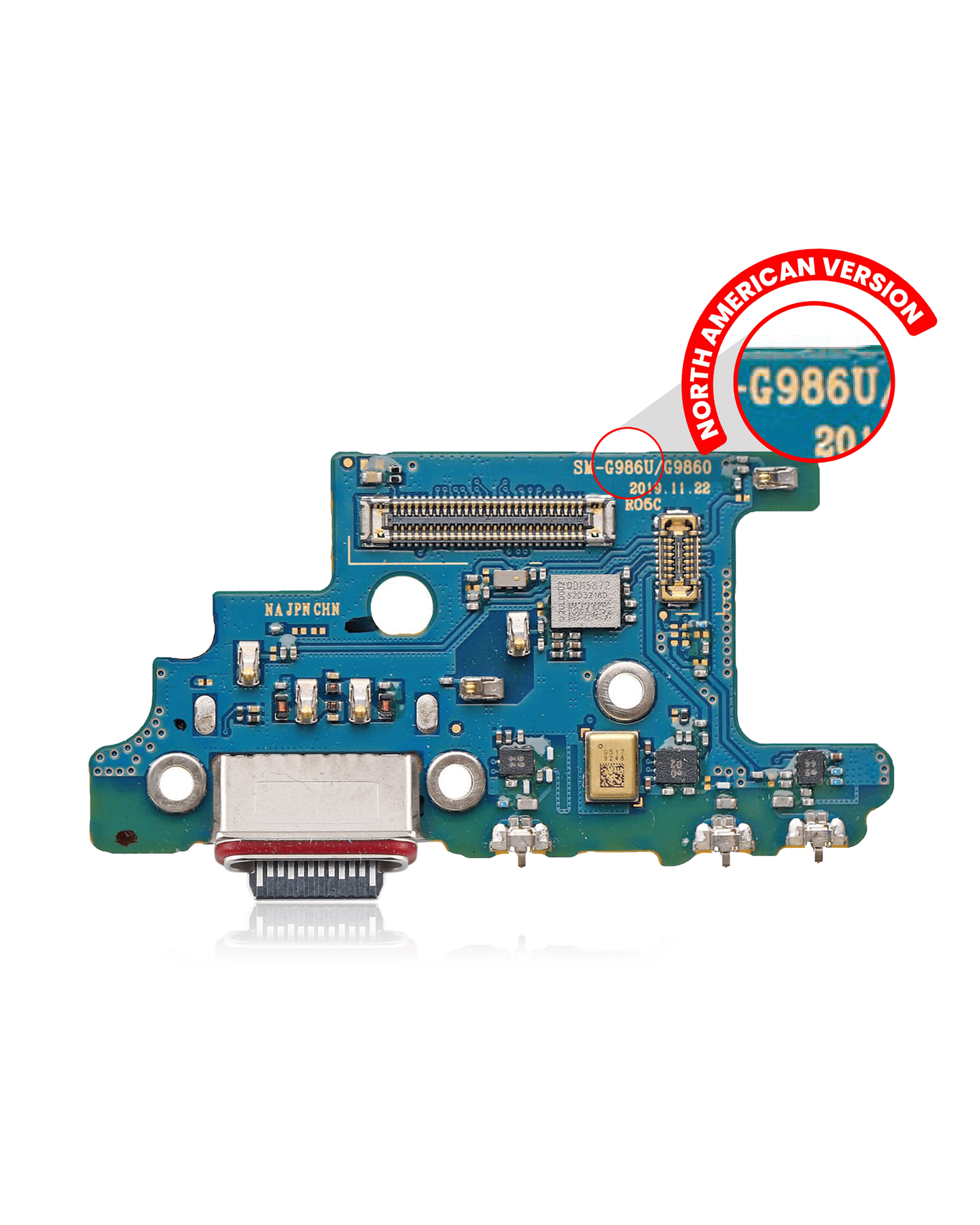 Replacement Charging Port With Board Compatible For Samsung Galaxy S20 Plus 5G (G986U) (US Version) (Premium)