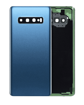 Replacement Back cover Glass With Camera Lens Compatible For Samsung Galaxy S10 Plus (Service Pack) (Prism Blue)